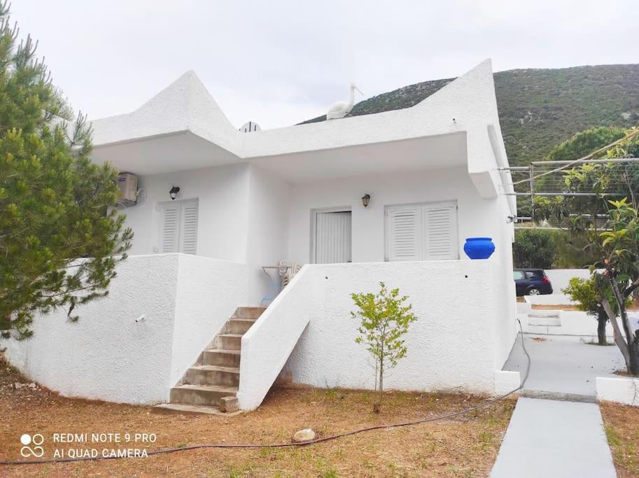 White Villa In Olive Trees And Seaview To Panagia Almiropótamos Exteriér fotografie